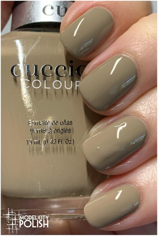 Nail polish swatch / manicure of shade Cuccio Fur-Ocious