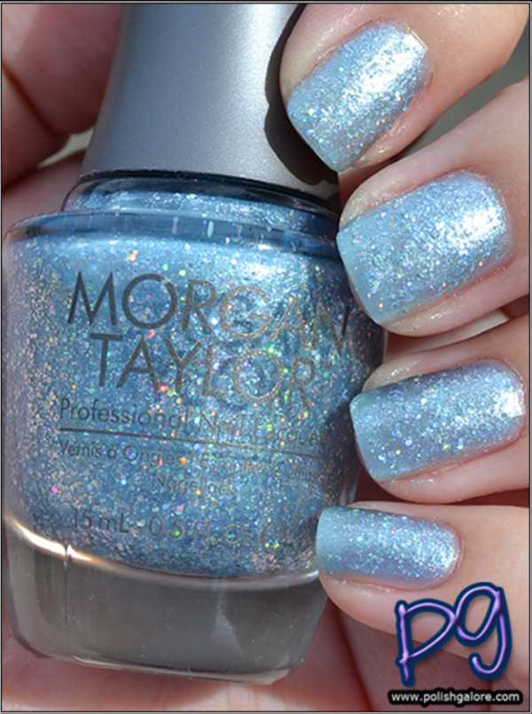 Nail polish swatch / manicure of shade Morgan Taylor If the Slipper Fits