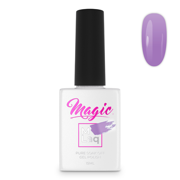 Nail polish swatch / manicure of shade Mlaq Amethyst Cream