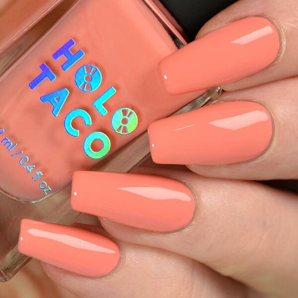 Nail polish swatch / manicure of shade Holo Taco One Melon Followers