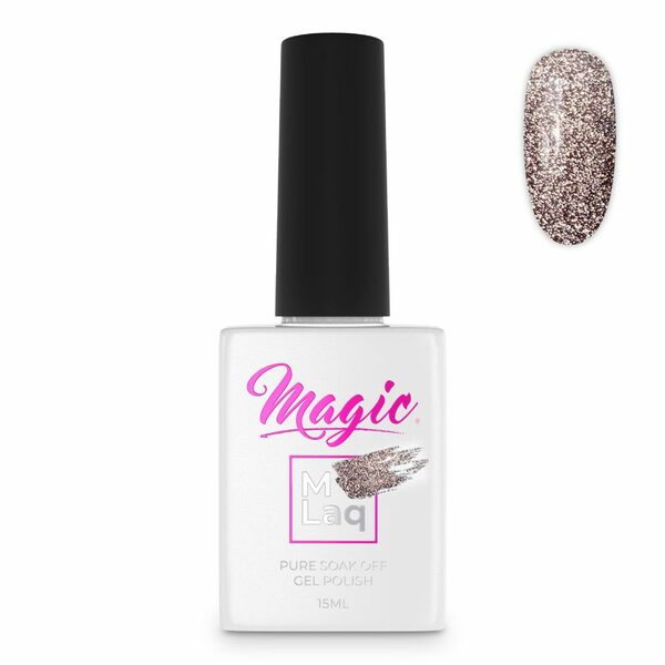 Nail polish swatch / manicure of shade Mlaq Reflections Lilac Grey