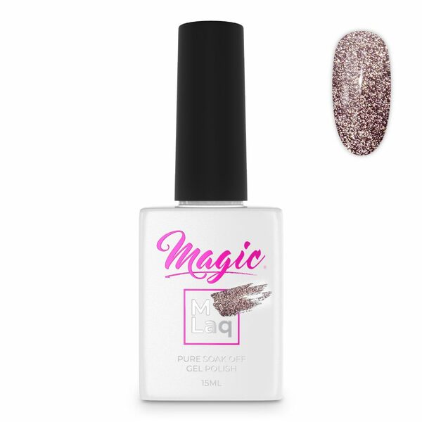 Nail polish swatch / manicure of shade Mlaq Reflections Pink