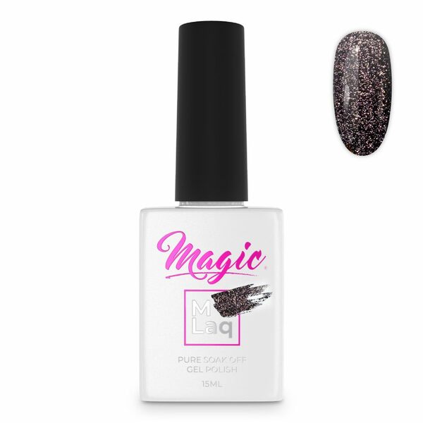 Nail polish swatch / manicure of shade Mlaq Reflections Dark Violet