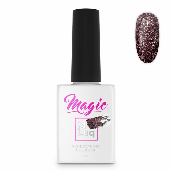 Nail polish swatch / manicure of shade Mlaq Reflections Dark Purple