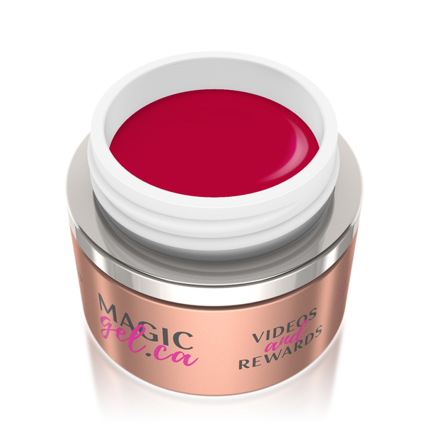 Nail polish swatch / manicure of shade Magic Gel Crimson Tide