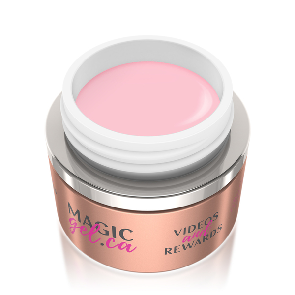 Nail polish swatch / manicure of shade Magic Gel Pink Petals