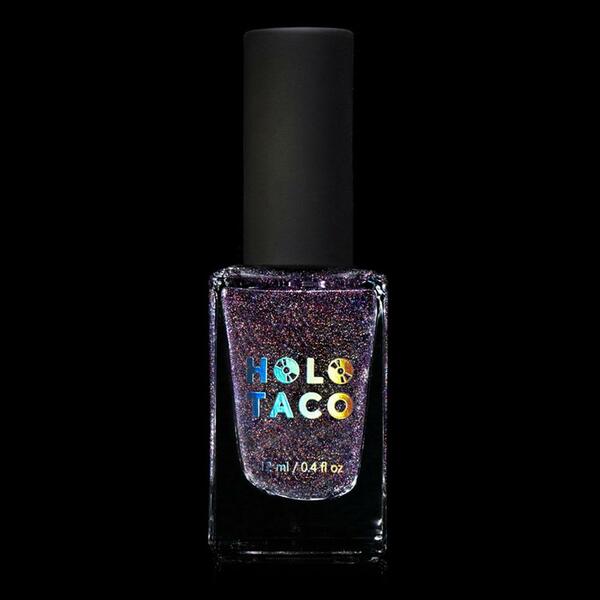Nail polish swatch / manicure of shade Holo Taco Rainbow Flood
