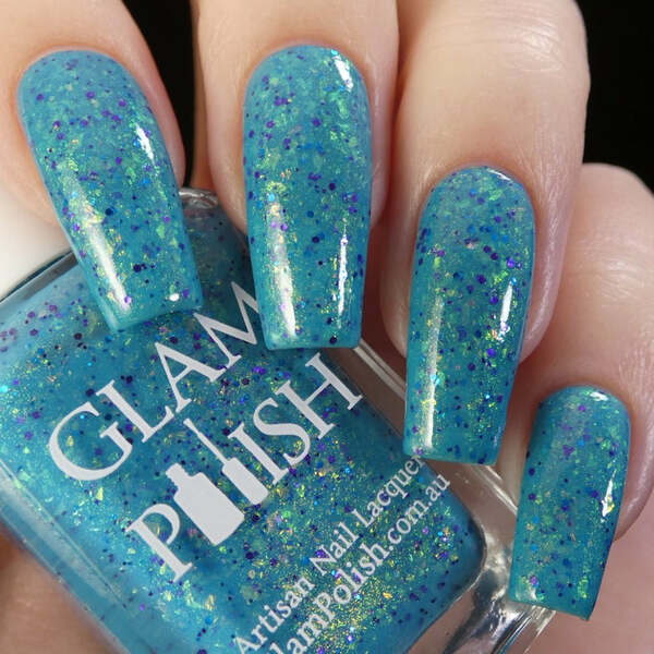 Nail polish swatch / manicure of shade Glam Polish Crescent City