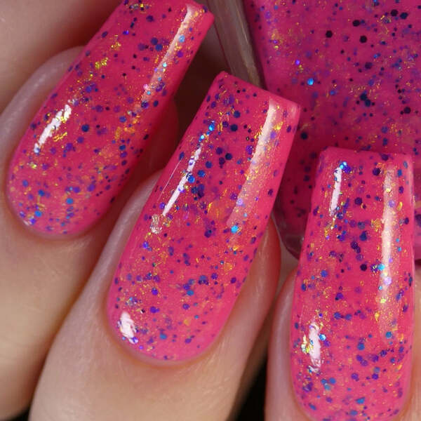 Nail polish swatch / manicure of shade Glam Polish Joie De Vivre