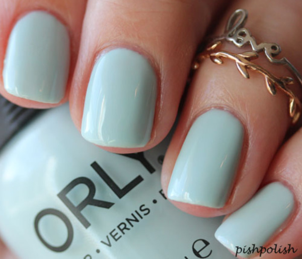 Nail polish swatch / manicure of shade Orly Forget Me Not
