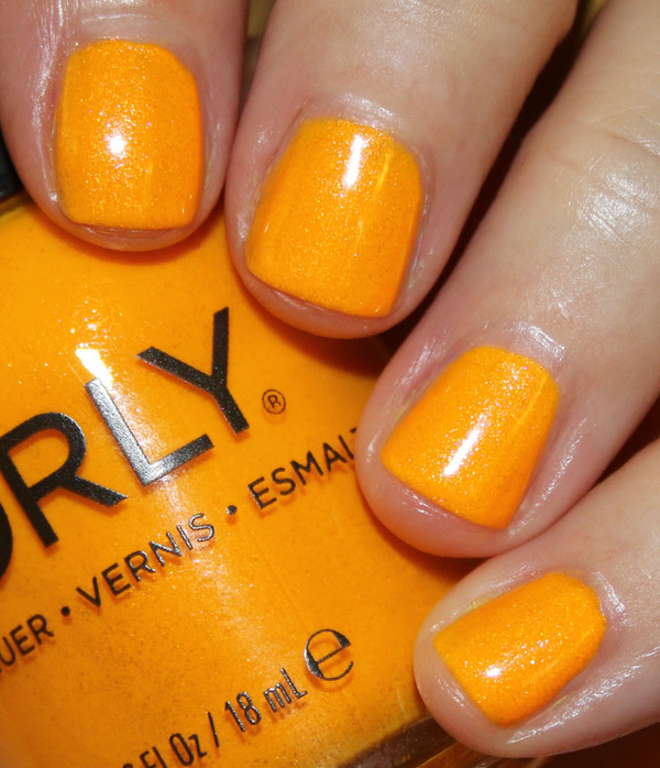 Nail polish swatch / manicure of shade Orly Summer Sunset