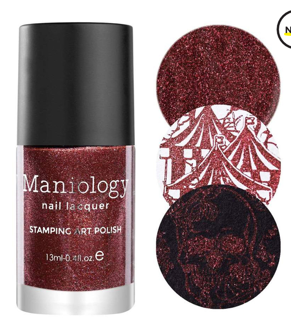 Nail polish swatch / manicure of shade Maniology Slasher