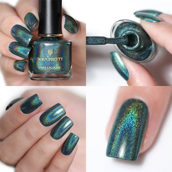 Nail polish swatch / manicure of shade Born Pretty The Pandora