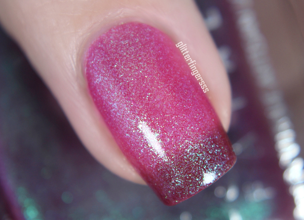 Nail polish swatch / manicure of shade Femme Fatale Whispers of Velvet
