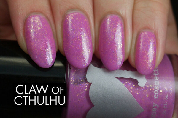 Nail polish swatch / manicure of shade Rainbow Honey Sword Lily