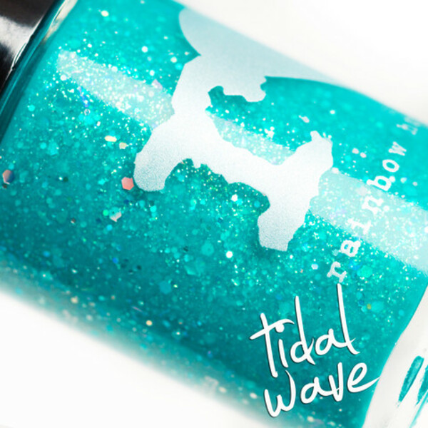 Nail polish swatch / manicure of shade Rainbow Honey Tidal Wave