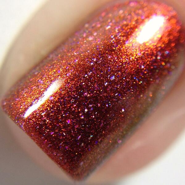 Nail polish swatch / manicure of shade Pahlish Calcifer