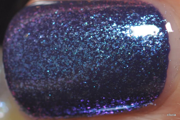 Nail polish swatch / manicure of shade Starlight Polish Ever Blue