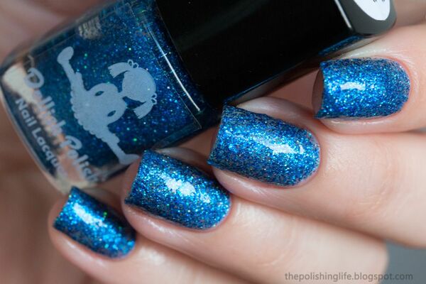 Nail polish swatch / manicure of shade Dollish Polish Seductive Sapphire