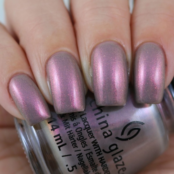 Nail polish swatch / manicure of shade China Glaze Sin-derella