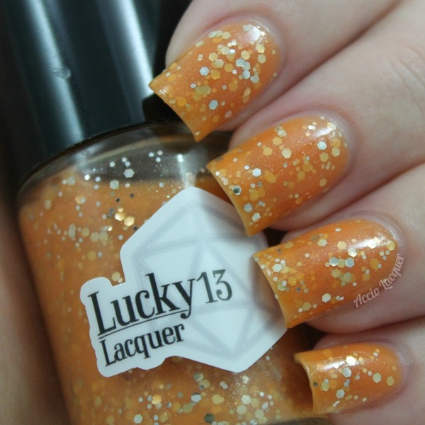 Nail polish swatch / manicure of shade Lucky13 Lacquer Crescent Beam
