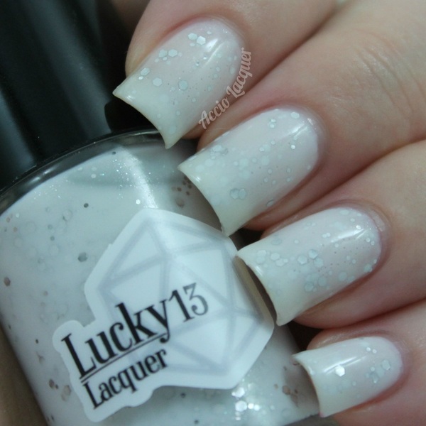 Nail polish swatch / manicure of shade Lucky13 Lacquer Rising Moon