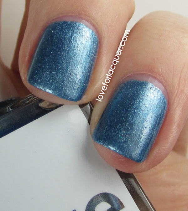 Nail polish swatch / manicure of shade SquareHue Midnight Flurries