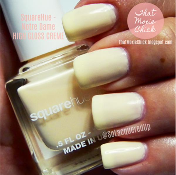 Nail polish swatch / manicure of shade SquareHue Notre Dame