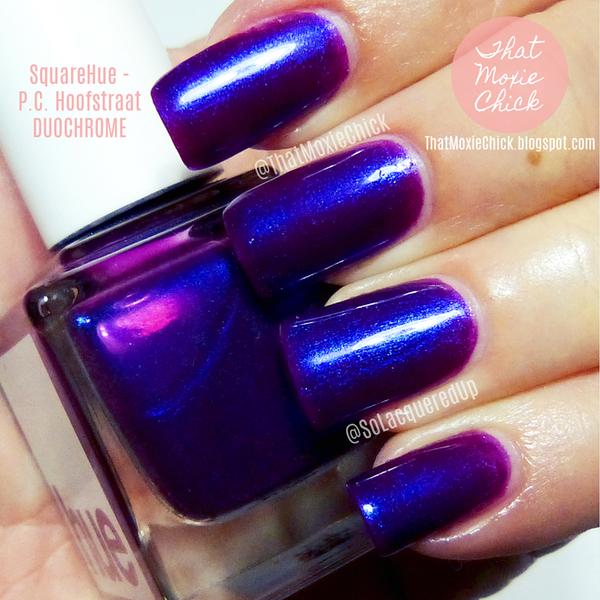 Nail polish swatch / manicure of shade SquareHue P.C. Hooftstraat
