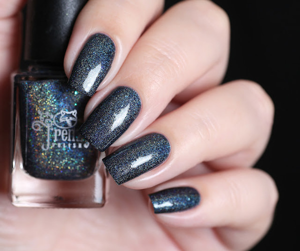 Nail polish swatch / manicure of shade Frenzy Polish Falling Apart to Half Time