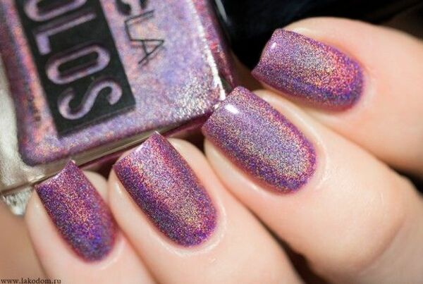 Nail polish swatch / manicure of shade NCLA Iridescent Dreams