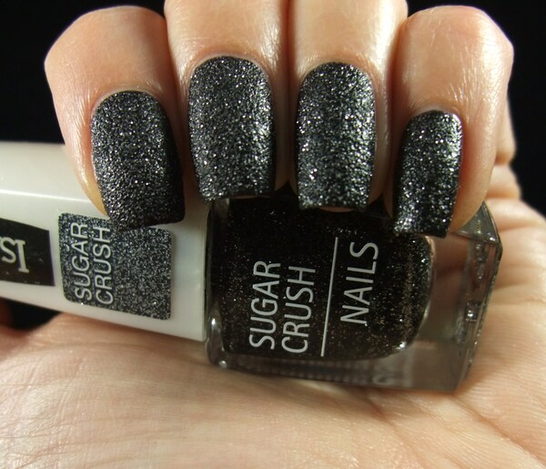 Nail polish swatch / manicure of shade IsaDora Black Crush