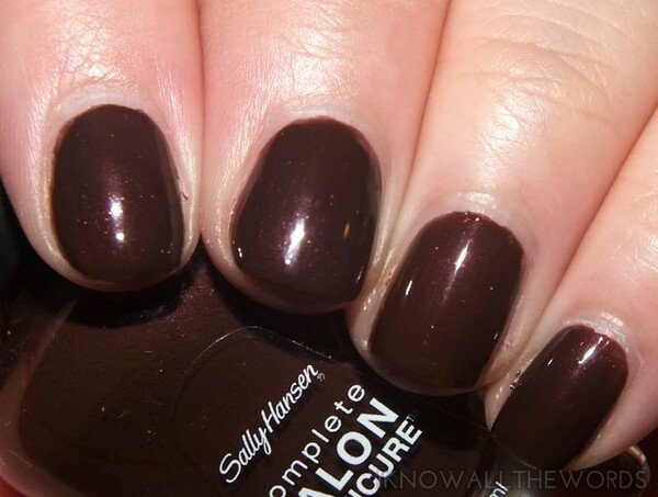 Nail polish swatch / manicure of shade Sally Hansen Branch Out