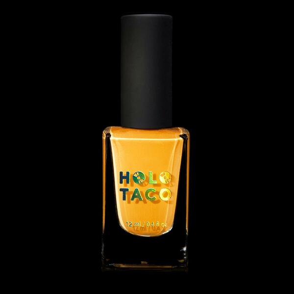 Nail polish swatch / manicure of shade Holo Taco Butterscotch Hop