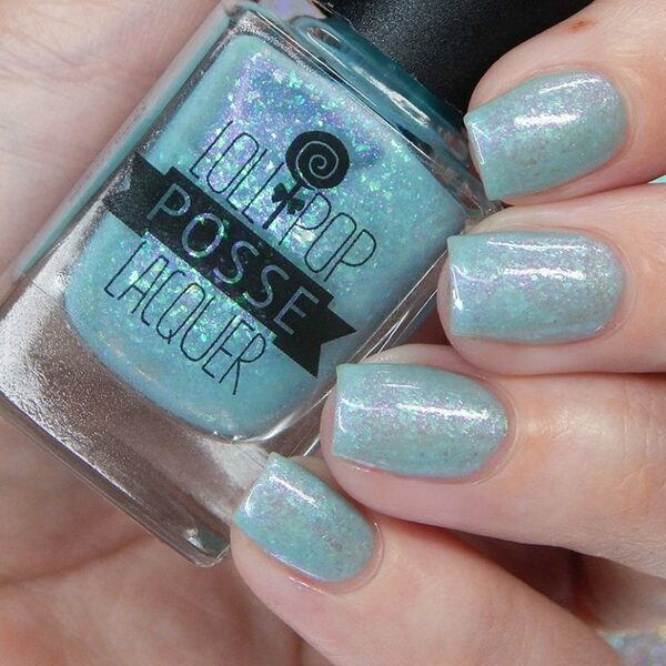 Nail polish swatch / manicure of shade Lollipop Posse Lacquer Let Me Hold It Lightly