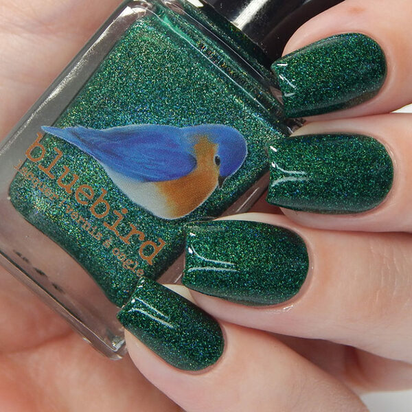 Nail polish swatch / manicure of shade Bluebird Lacquer The Ryan King