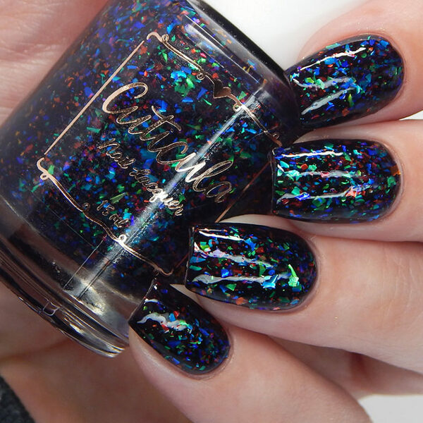 Nail polish swatch / manicure of shade Cuticula Dragon Glass