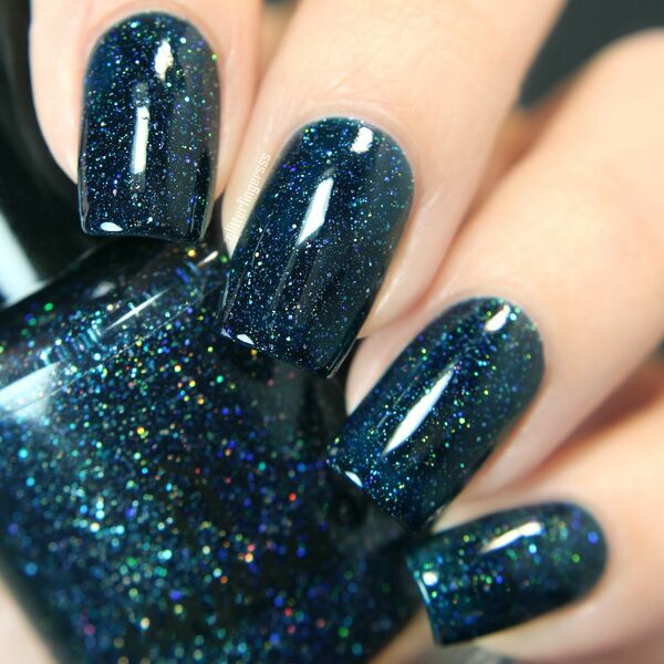Nail polish swatch / manicure of shade Illyrian Polish The Stars