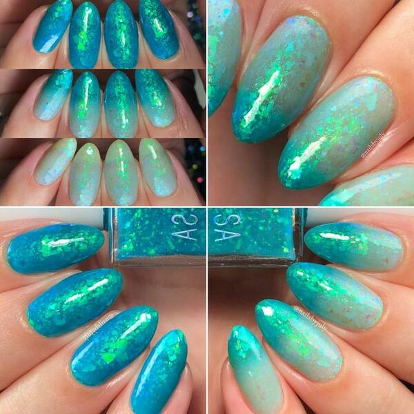 Nail polish swatch / manicure of shade Vanessa Molina Water Guardian