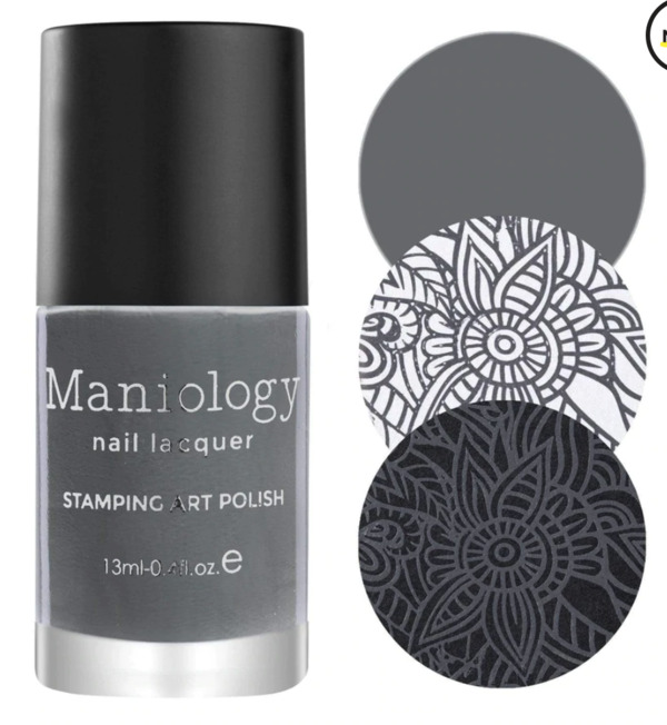 Nail polish swatch / manicure of shade Maniology Storm Cloud