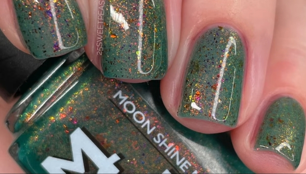 Nail polish swatch / manicure of shade Moonshine Mani I Never Hurt a Fly