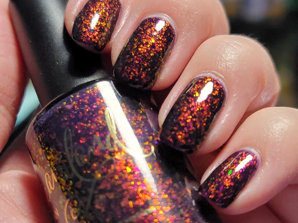 Nail polish swatch / manicure of shade Dreamland Lacquer Bats Full Of Shame