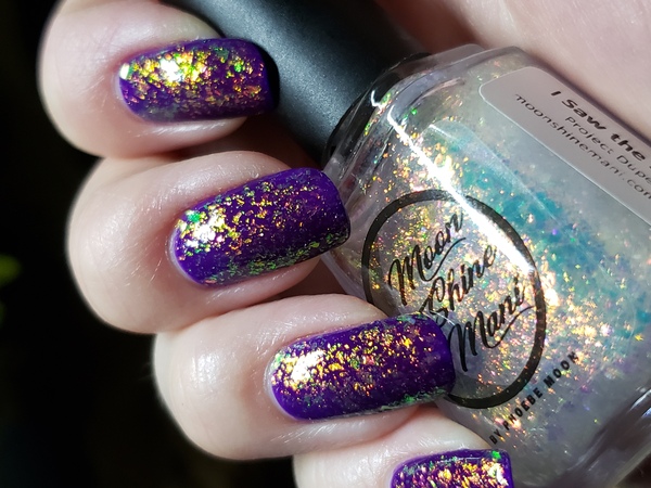 Nail polish swatch / manicure of shade Moonshine Mani I Saw The Shine