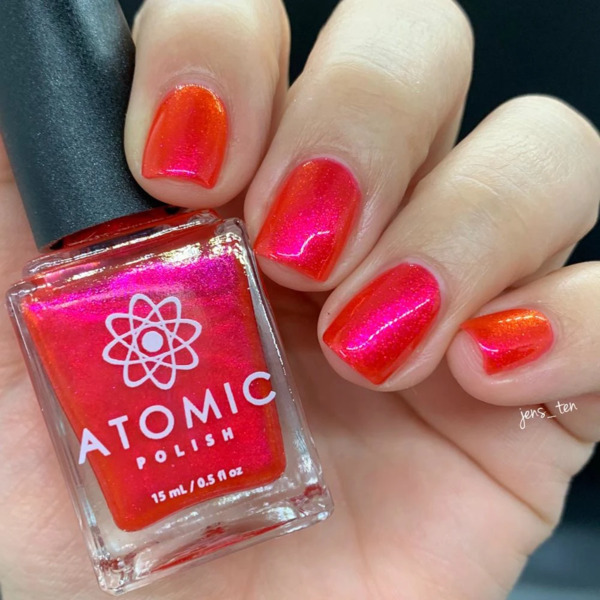 Nail polish swatch / manicure of shade Atomic Polish Silicate