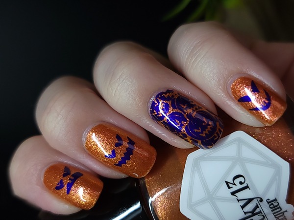 Nail polish swatch / manicure of shade Lucky 13 Lacquer Mooltipass