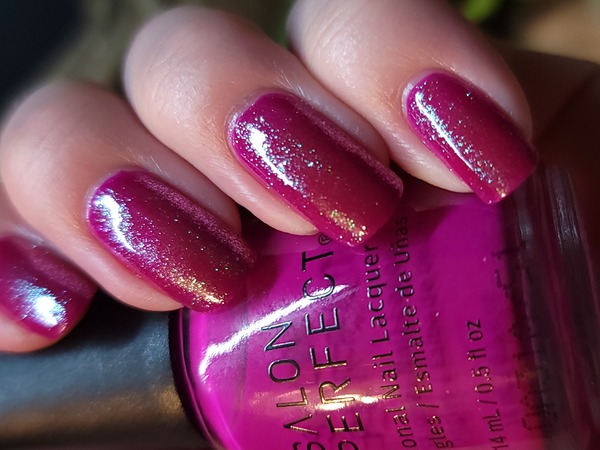 Nail polish swatch / manicure of shade Salon Perfect Berry'd Treasure