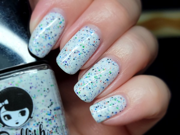 Nail polish swatch / manicure of shade Dollish Polish Omelette Du Fromage