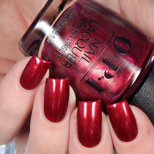 Nail polish swatch / manicure of shade OPI Sending You Holiday Hugs