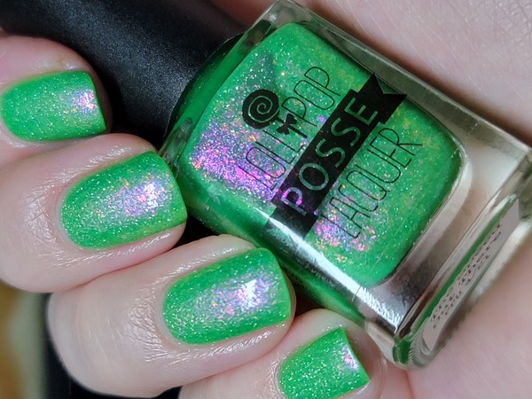 Nail polish swatch / manicure of shade Lollipop Posse Lacquer The Speed Out There