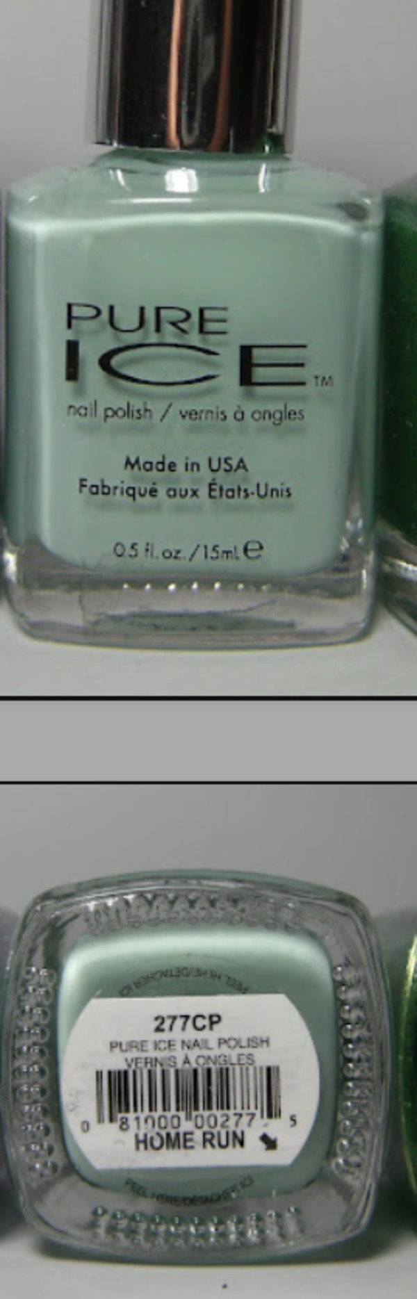Nail polish swatch / manicure of shade Pure Ice Home Run